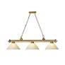 4_Cordon by Z-Lite Rubbed Brass 3 Light Billiard Light more views