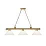 5_Cordon by Z-Lite Rubbed Brass 3 Light Billiard Light more views
