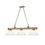6_Cordon by Z-Lite Rubbed Brass 3 Light Billiard Light more views