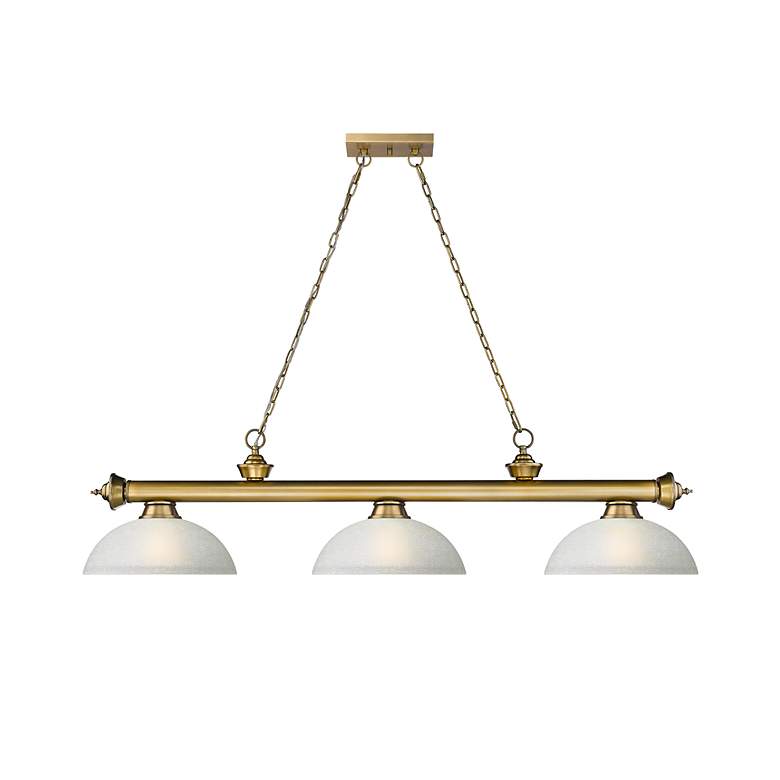 Image 5 Cordon by Z-Lite Rubbed Brass 3 Light Billiard Light more views
