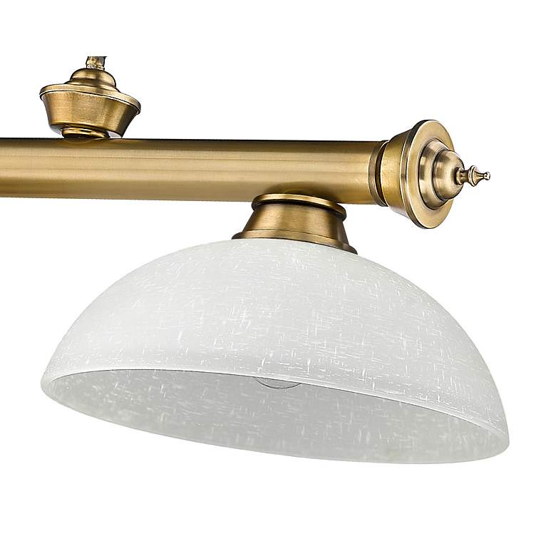 Image 7 Cordon by Z-Lite Rubbed Brass 3 Light Billiard Light more views