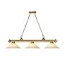 5_Cordon by Z-Lite Rubbed Brass 3 Light Billiard Light more views