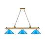 5_Cordon by Z-Lite Rubbed Brass 3 Light Billiard Light more views