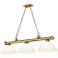 Cordon by Z-Lite Rubbed Brass 3 Light Billiard Light