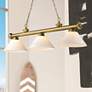 2_Cordon by Z-Lite Rubbed Brass 3 Light Billiard Light
