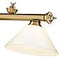 Cordon by Z-Lite Rubbed Brass 3 Light Billiard Light in scene