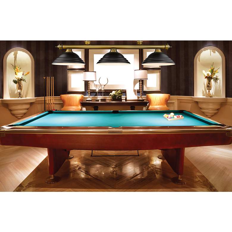Image 3 Cordon by Z-Lite Rubbed Brass 3 Light Billiard Light more views