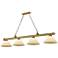 Cordon by Z-Lite Rubbed Brass 4 Light Billiard Light