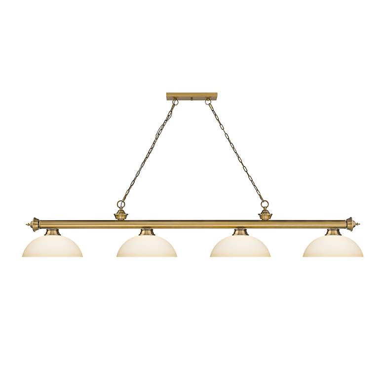 Image 5 Cordon by Z-Lite Rubbed Brass 4 Light Billiard Light more views
