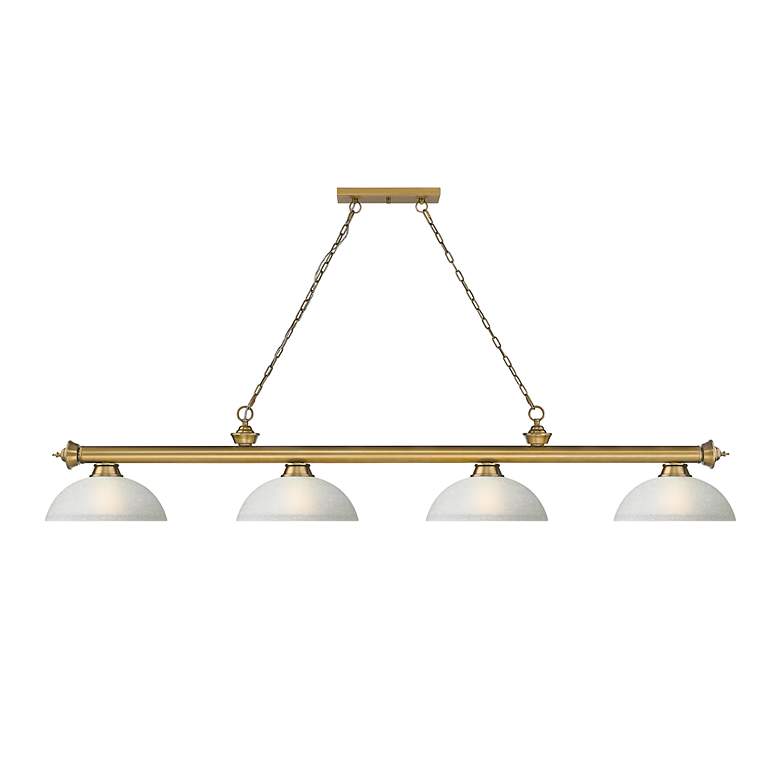 Image 5 Cordon by Z-Lite Rubbed Brass 4 Light Billiard Light more views