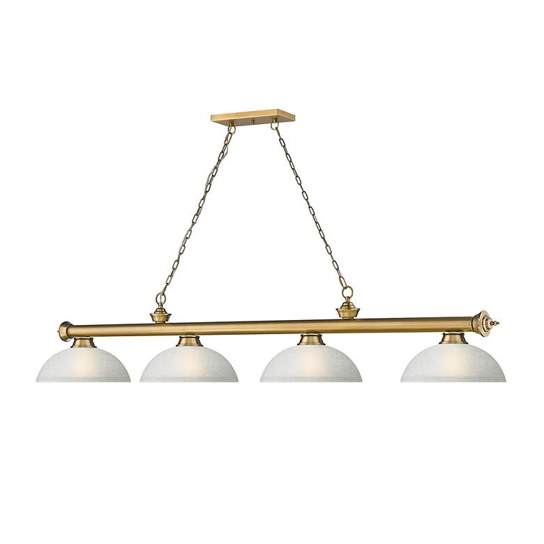 Image 6 Cordon by Z-Lite Rubbed Brass 4 Light Billiard Light more views
