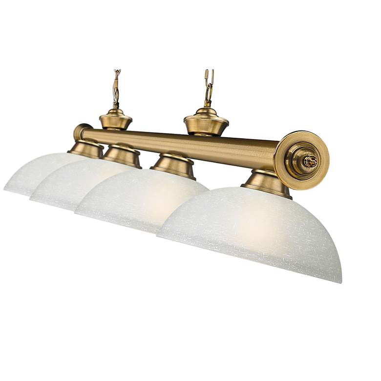 Image 7 Cordon by Z-Lite Rubbed Brass 4 Light Billiard Light more views