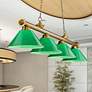 1_Cordon by Z-Lite Rubbed Brass 4 Light Billiard Light