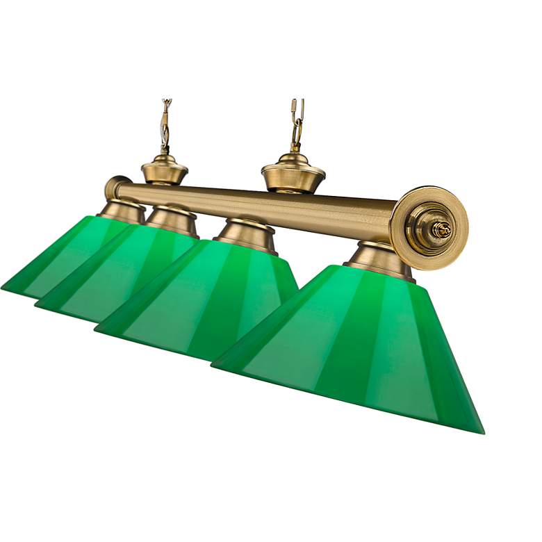 Image 7 Cordon by Z-Lite Rubbed Brass 4 Light Billiard Light more views