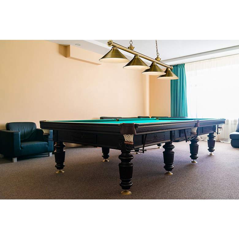 Image 4 Cordon by Z-Lite Rubbed Brass 4 Light Billiard Light more views