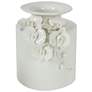 Cordone 8 3/4" High White Ceramic Vase 