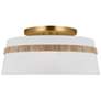 Cordtlandt 19" Wide Burnished Brass Drum Ceiling Light