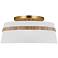 Cordtlandt 19" Wide Burnished Brass Drum Ceiling Light