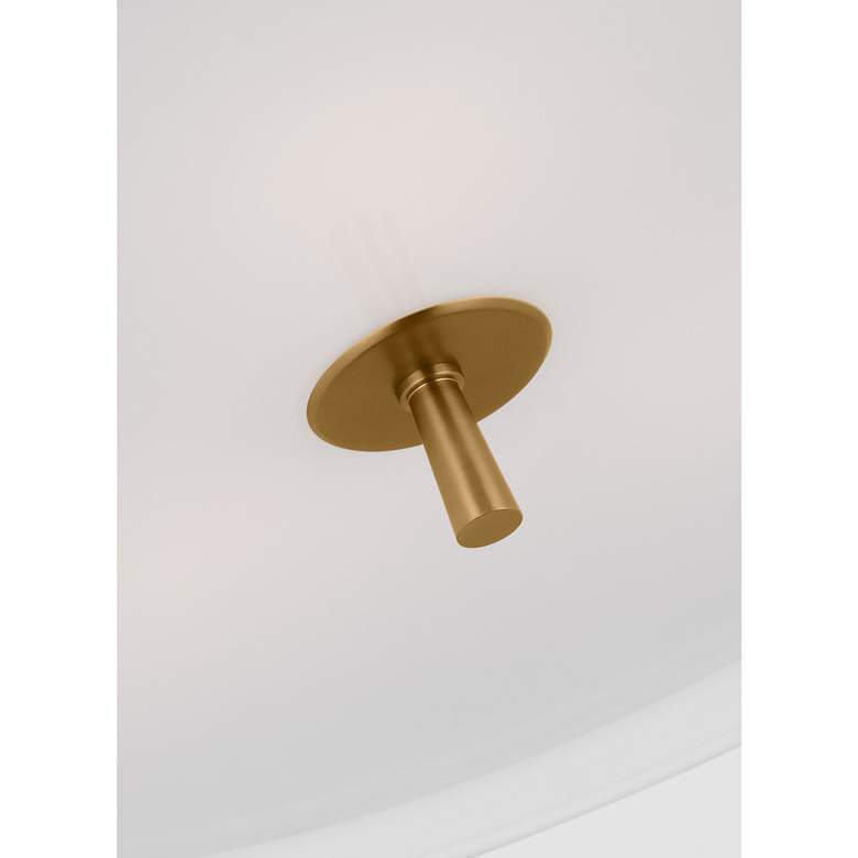 Image 3 Cordtlandt 19" Wide Burnished Brass Drum Ceiling Light more views
