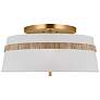 Cordtlandt 19" Wide Burnished Brass Drum Ceiling Light