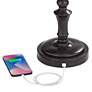 4_Corey Bronze Swing Arm USB Desk Lamps Set of 2 with Socket more views