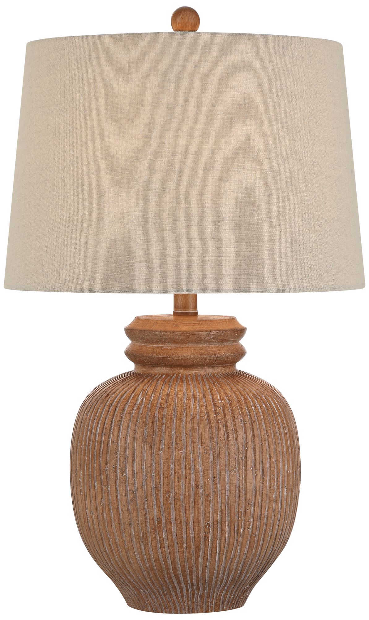 Image 7 Corfu 24 1/2" High Beige Almond Table Lamp Set of 2 more views