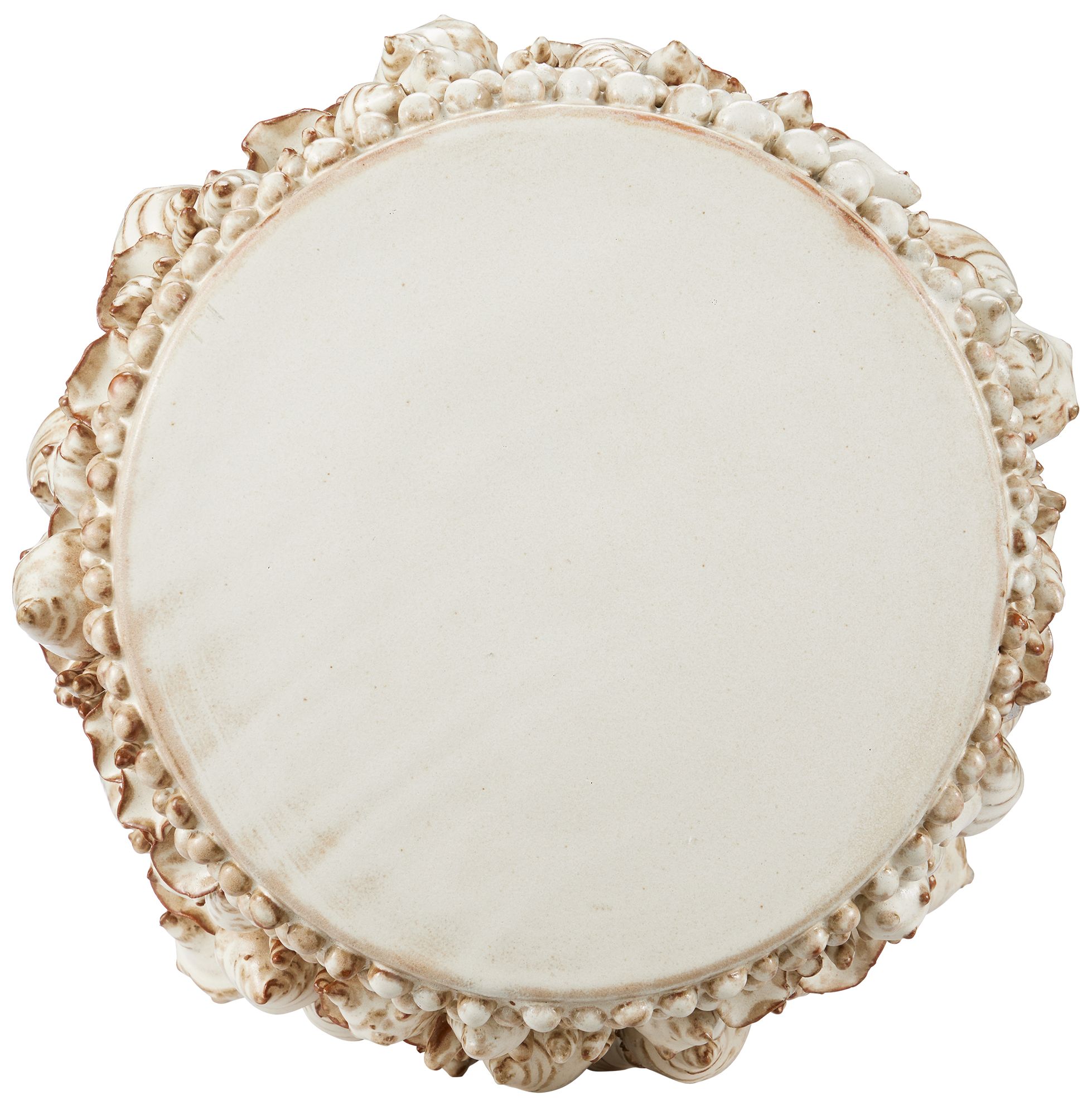Image 4 Corfu Ivory 12 1/2"W Milky White Shell Round Accent Table more views