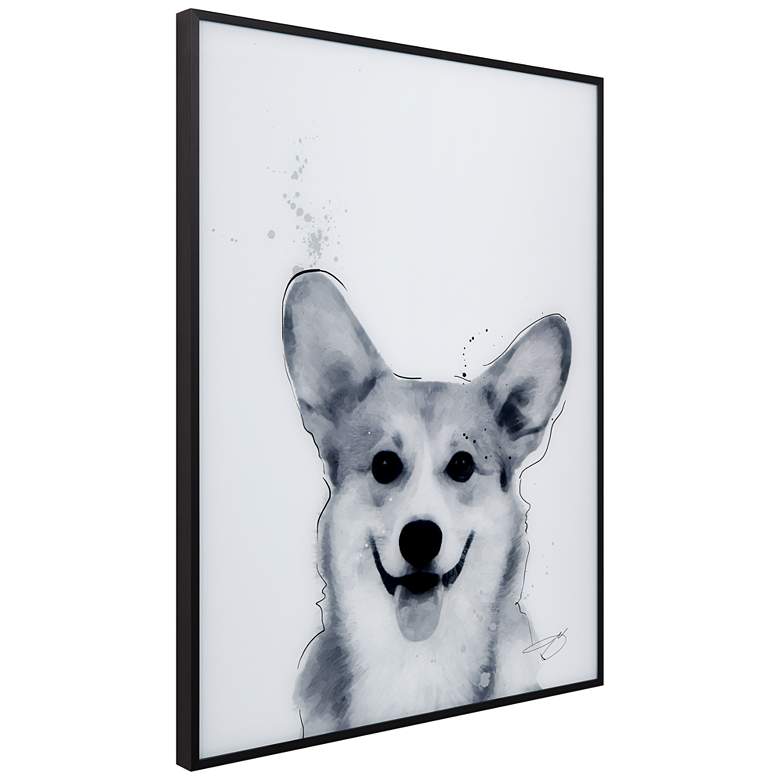 Image 5 Corgi 24"x18" Rectangular Printed Glass Framed Wall Art more views