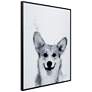 5_Corgi 24"x18" Rectangular Printed Glass Framed Wall Art more views