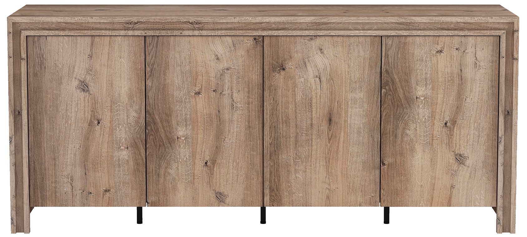 Image 2 Corin Contemporary 60" Sideboard in Brown (4-Door) more views