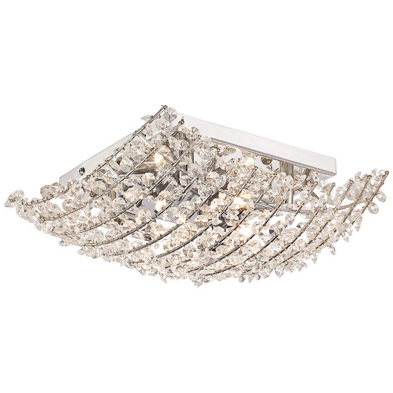 Image 1 Corine 13 1/2 inch Wide Crystal Ceiling Light
