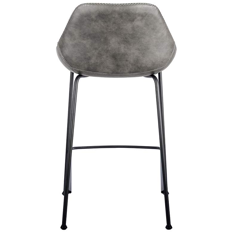 Image 7 Corinna 25 1/4" Vintage Dark Gray Counter Stool Set of 2 more views