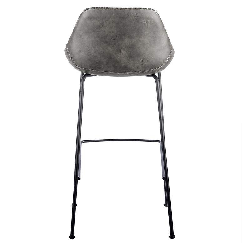 Image 7 Corinna 29 1/2 inch Vintage Dark Gray Bar Stool Set of 2 more views