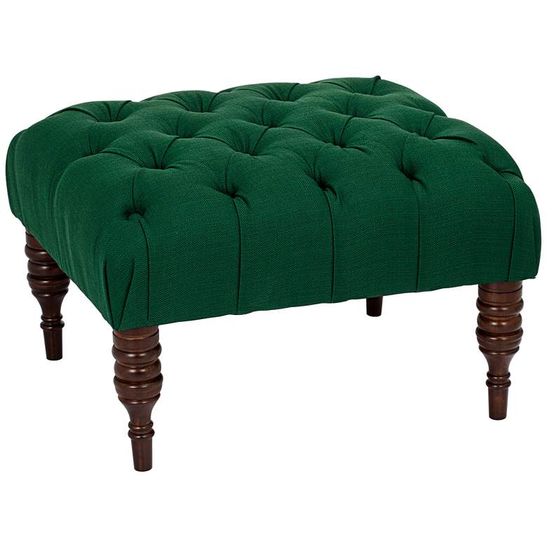 Image 1 Corinna Klein Emerald Tufted Ottoman
