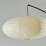 2_Corinne Black Arc Floor Lamp with Off-White Paper Shade more views