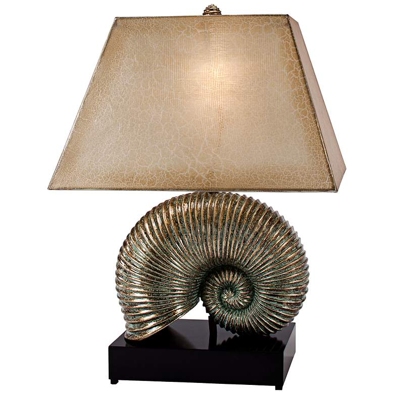 Image 1 Corinne Hand-Painted Shell Table Lamp
