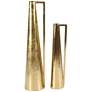 Corinth 22" High Polished Gold Decorative Vases Set of 2