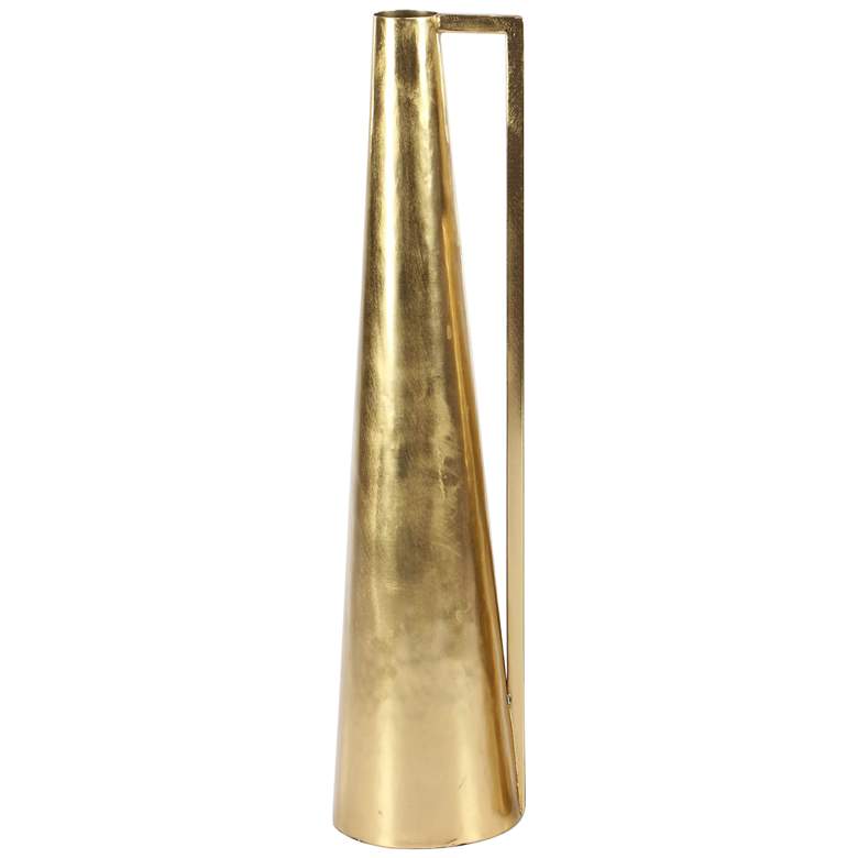 Image 5 Corinth 22 inch High Polished Gold Decorative Vases Set of 2 more views