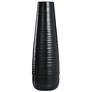 Corinth Large Matte Black Ceramic Vase