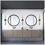 4_Corkscrew 5.5"H x 22"W 1-Light Bath Vanity & Wall Light in Black more views
