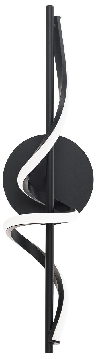 Corkscrew 5.5"H x 22"W 1-Light Bath Vanity & Wall Light in Bl