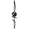 Corkscrew 6.38"H x 33.88"W 1-Light Bath Vanity & Wall Light in Black