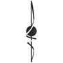 1_Corkscrew 6.38"H x 33.88"W 1-Light Bath Vanity & Wall Light in Black