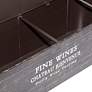 Corky 48" Wide Dark Brown Metal Rectangular Storage Bench