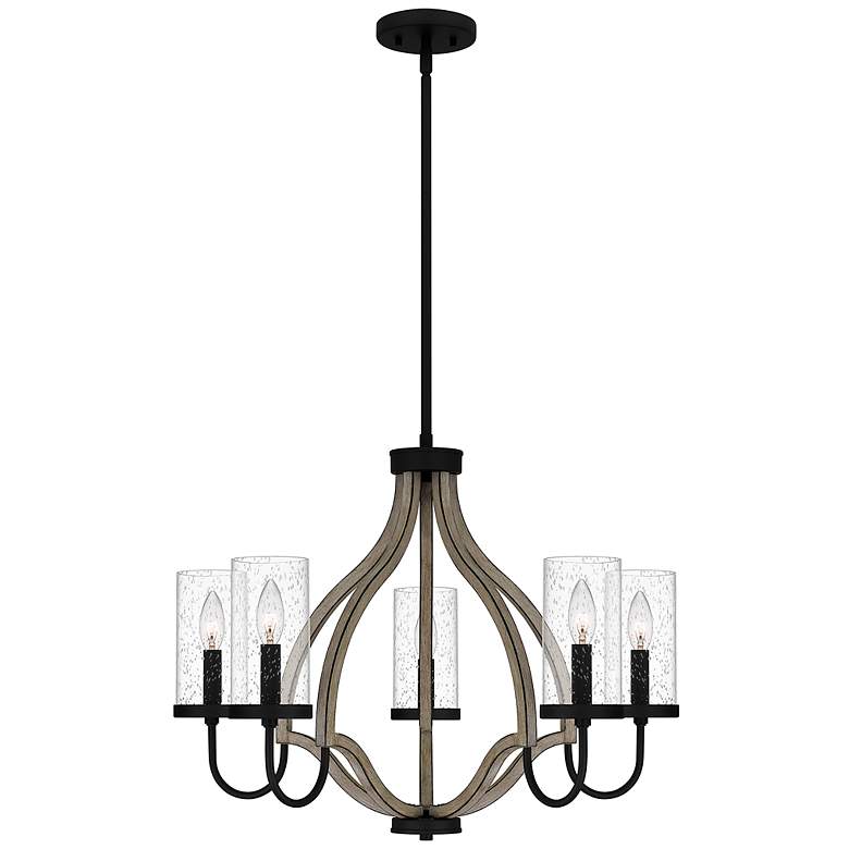 Image 1 Cornelia 5-Light Matte Black Chandelier
