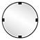 Cornelia Dark Bronze 42 1/2" Round Oversized Wall Mirror