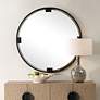 2_Cornelia Dark Bronze 42 1/2" Round Oversized Wall Mirror
