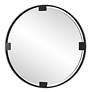 5_Cornelia Dark Bronze 42 1/2" Round Oversized Wall Mirror more views