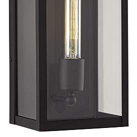 Image3 of Cornell 14 1/4" High Sand Black Box Outdoor Wall Light Set of 2 more views