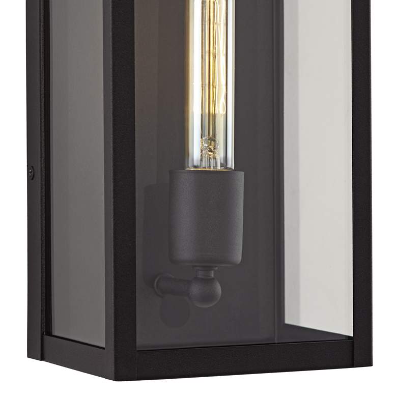 Image 3 Cornell 14 1/4" High Sand Black Box Outdoor Wall Light Set of 2 more views